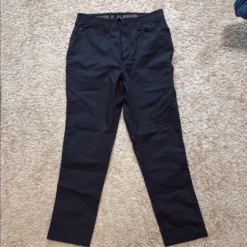 Duluth Trading Co Black Straight Leg Trousers